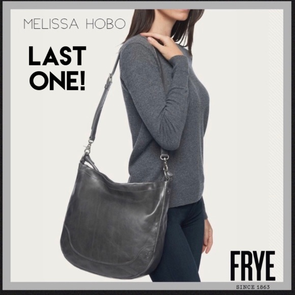 Frye Handbags - Frye Company Melissa Hobo Bag Purse Carbon Gray